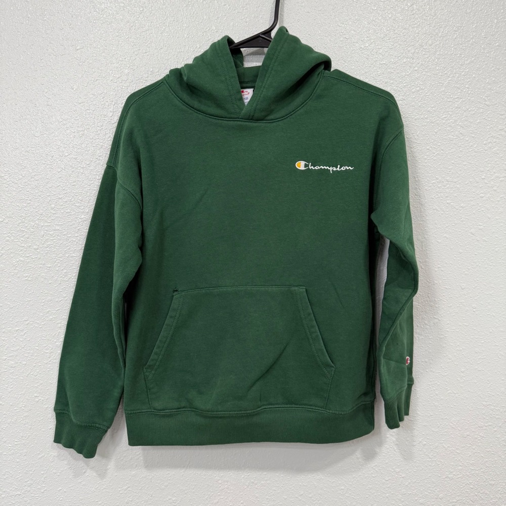 Kids Champion Green Hoodie Sweatshirt ROC NY 1919 Size M‎ 10 12